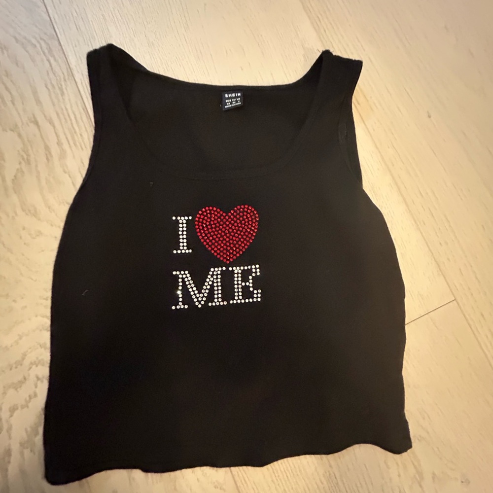 Bedazzled tank top